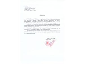 PUBLICATIE - CASATORIE