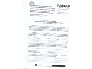 A.N.A.F.  - ANUNT - Vanzare bunuri imobile