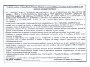 Masuri impotriva Pestei Porcine africane