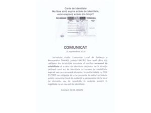 COMUNICAT - S.P.C.L.E.P.   TAMASI