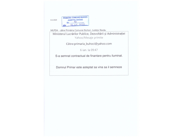 Anunt de interes public - Comuna BUHOCI